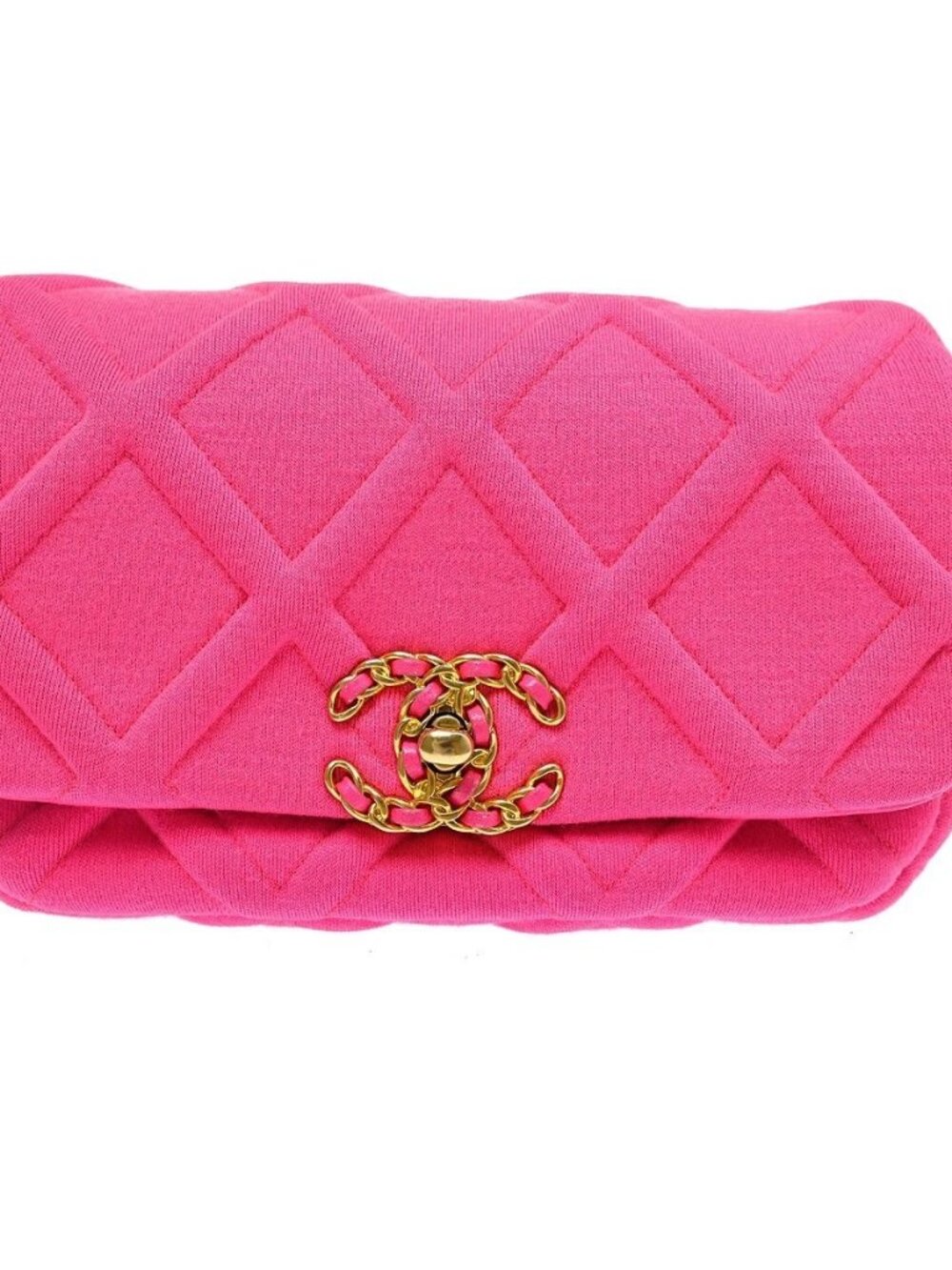 Chanel Pink Canvas Waist Bum Bag NQ11559